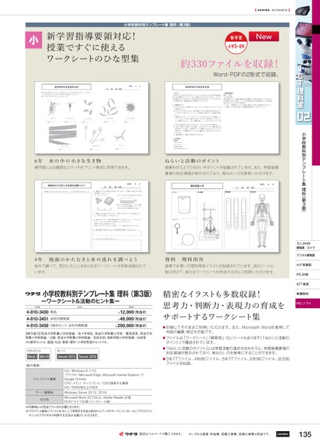 ウチダ理化学機器カタログ 中学高校