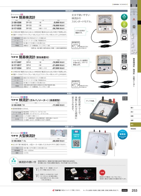 公式アプリ 簡易検流計（警告装置付）ＤＰ－Ｋ 8-615-0426 教材