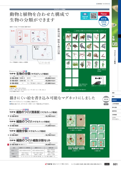 ウチダ理化学機器カタログ 中学高校