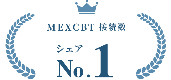 MEXCBT 接続数　シェアNo.1