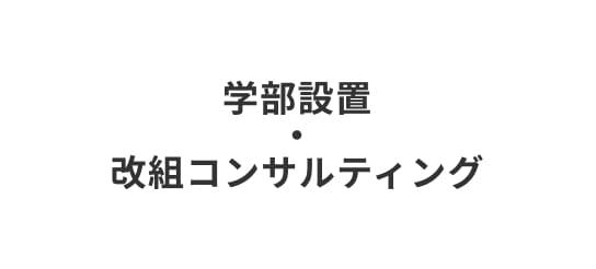 学部設置・改組コンサルティング
