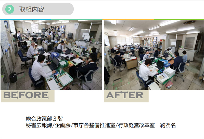 取組内容　総合政策部3階