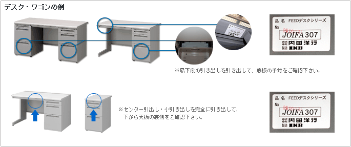 デスク・ワゴンの例