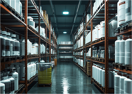 化学品業における在庫の適正化