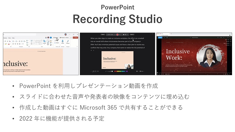PowerPointの「Recording Studio」