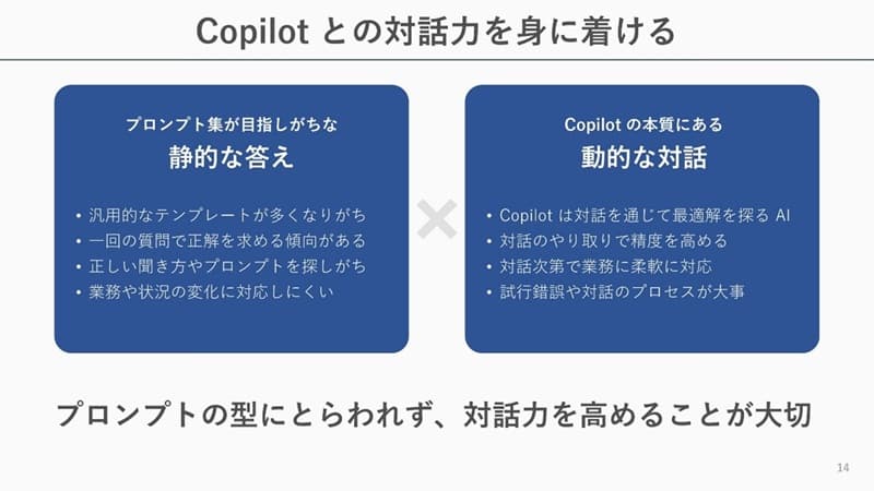 Copilot �Ƃ̑Θb�͂�g�ɒ�����