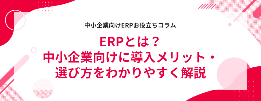ERP�Ƃ́H������ƌ����ɓ��������b�g�E�I�ѕ����킩��₷�����